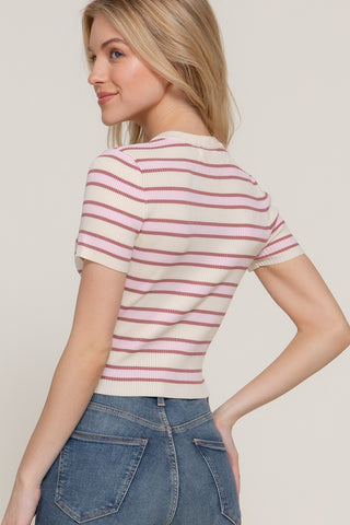 Stripe Story Tee