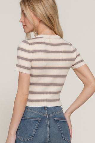 Stripe Story Tee