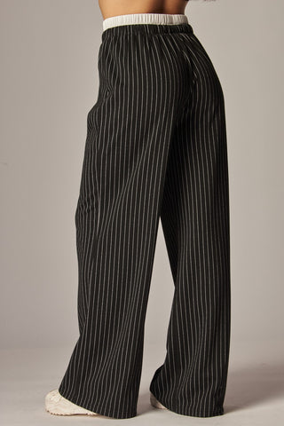 Boxer Waist Pinstripe Lounge Pants