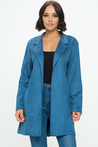 Suede Luxe Teal Jacket