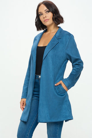 Suede Luxe Teal Jacket