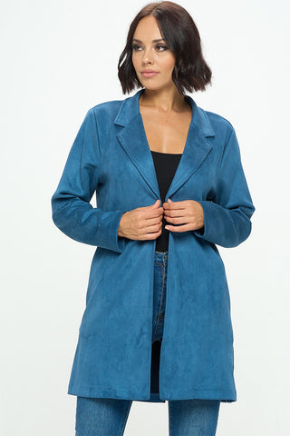 Suede Luxe Teal Jacket