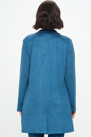 Suede Luxe Teal Jacket